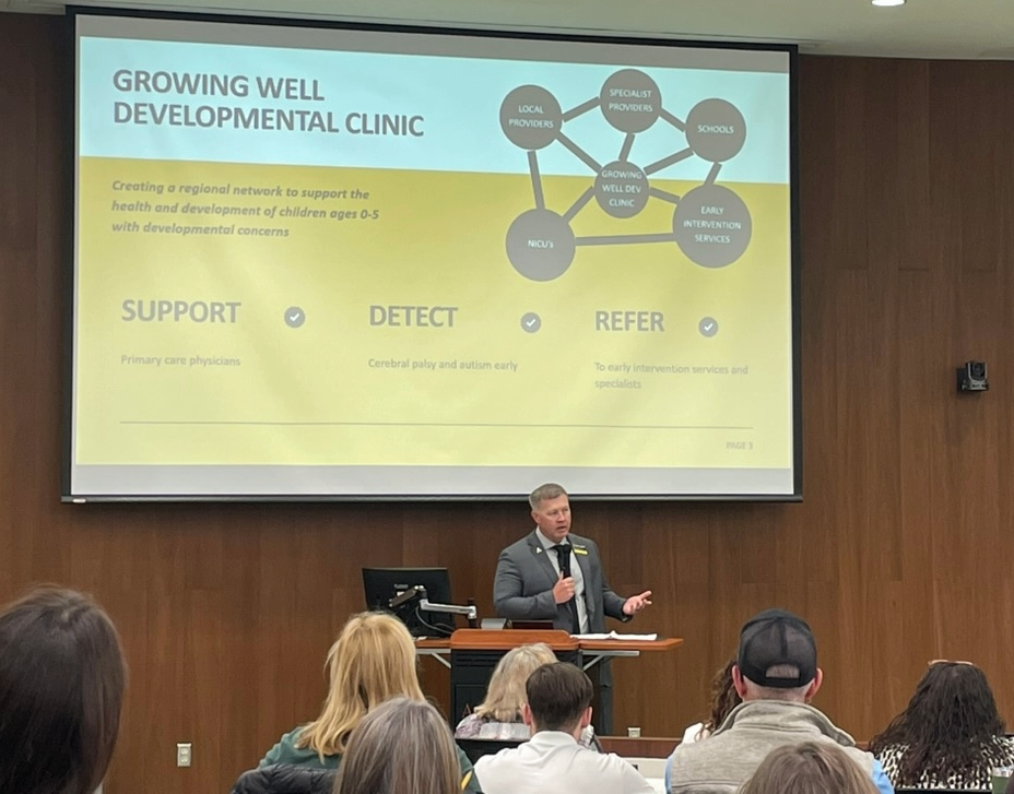 Growing Well Conference speaker giving presentation